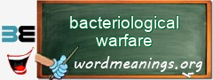 WordMeaning blackboard for bacteriological warfare